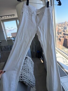 Blank NYC White Flare Jeans - Stretch Wide Leg